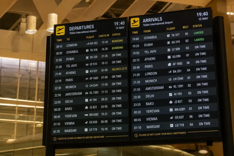 Direct flights to and fro Tbilisi